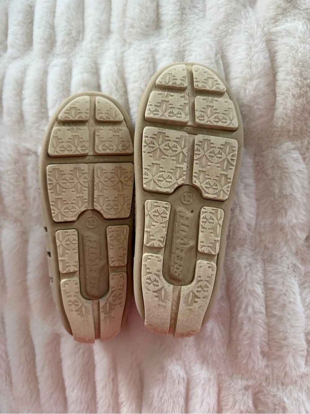 Kids Floafers Slip-On Moccasins in Beige